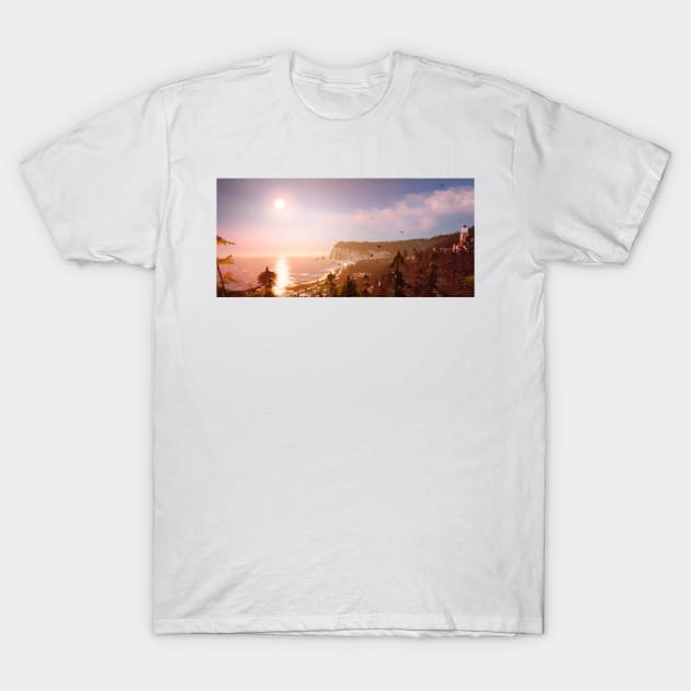 Life is Strange Arcadia Bay Landscape T-Shirt by senaeksi